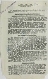 Akte Nr. 120.  Material des SD-Hauptamts - Agenteninformationen: Information vom 1. Februar 1938 mit der Überschrift “Das bestehende Komplott gegen Frankreich”; Informationen vom 3. Februar 1938 über den wachsenden Einfluss von H.Göring in der Wehrmacht u