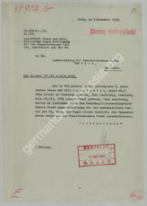 Akte Nr. 307.  Dokumente des Generalsekretariats der Vaterländischen Front Österreichs: Begleitschreiben der Generaldirektion für die öffentliche Sicherheit zu versandten Anordnungen und Informationen über Personen, die wegen kommunistischer Tätigkeit ver